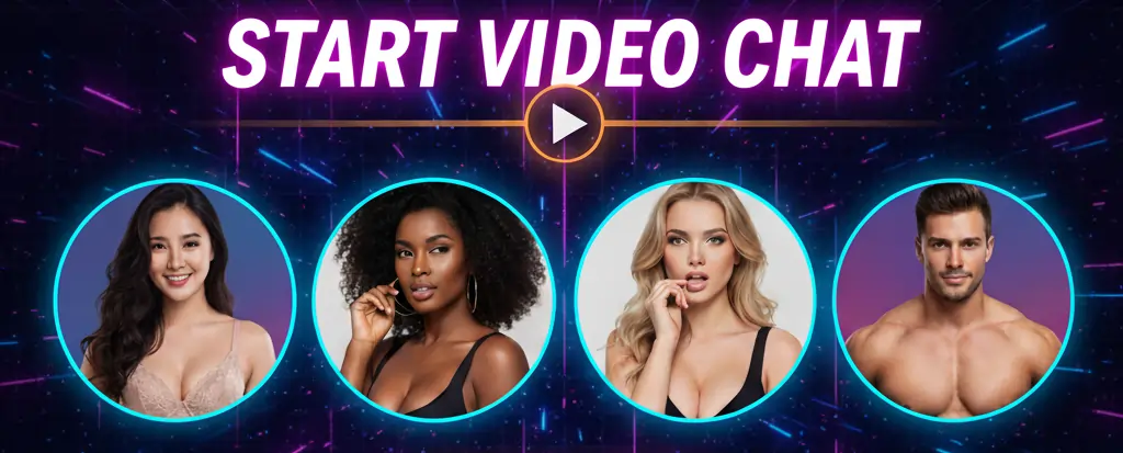 Start a Random Video Call - Clickable Banner